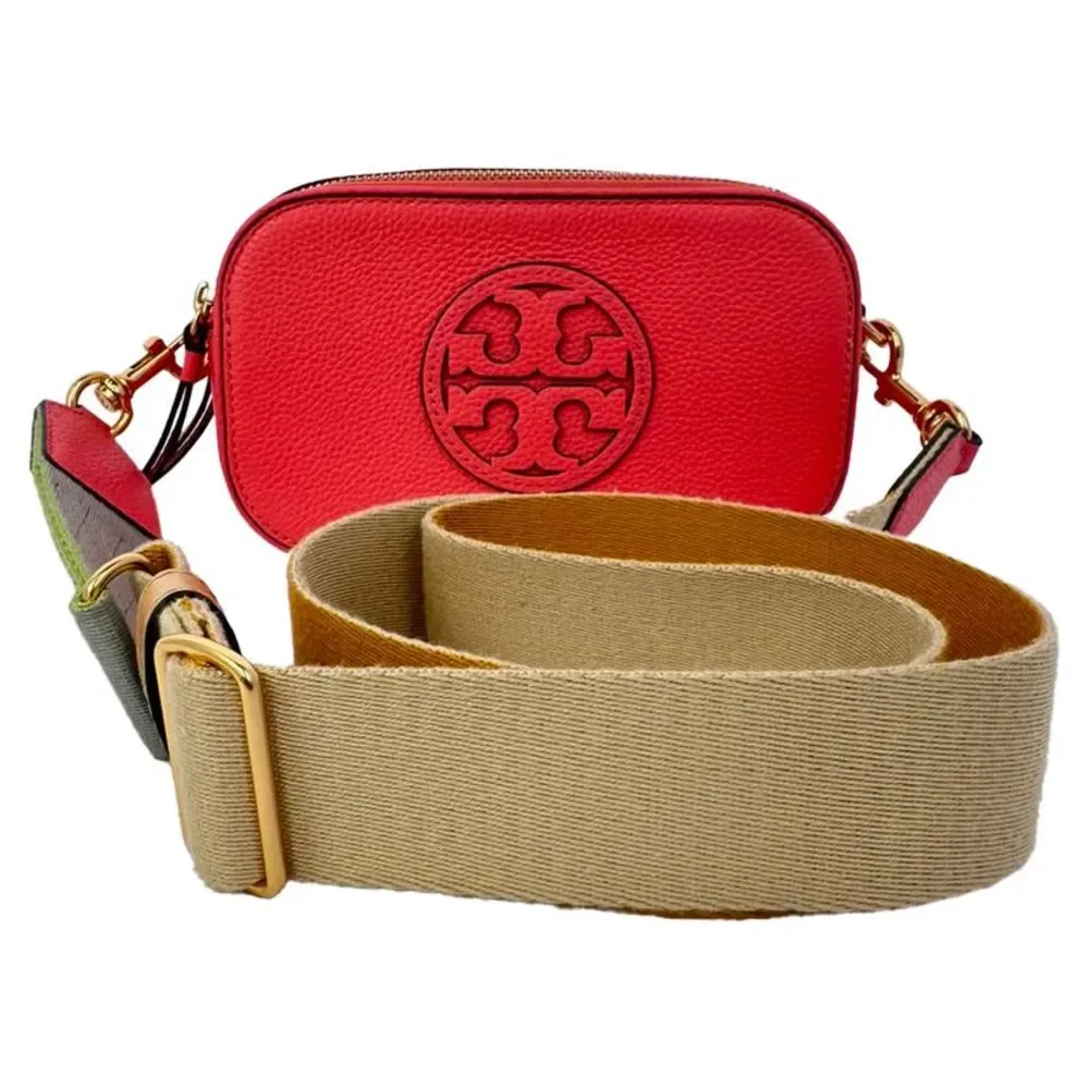 Tory Burch Mini Miller Crossbody Bag in Red Leather